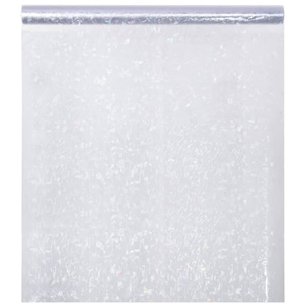 Fönsterfilm frostad 3D regnbågsmönster 45x2000 cm PVC