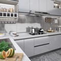 Miniatyrbild 1 av 2: Dekorplast silver högglans 500x90 cm PVC
