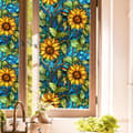 Miniatyrbild 3 av 8: OBOSOE Solros Fönsterfilm 2-pack – Statisk Insynsskydd & UV-skydd för Badrum 45×100 cm