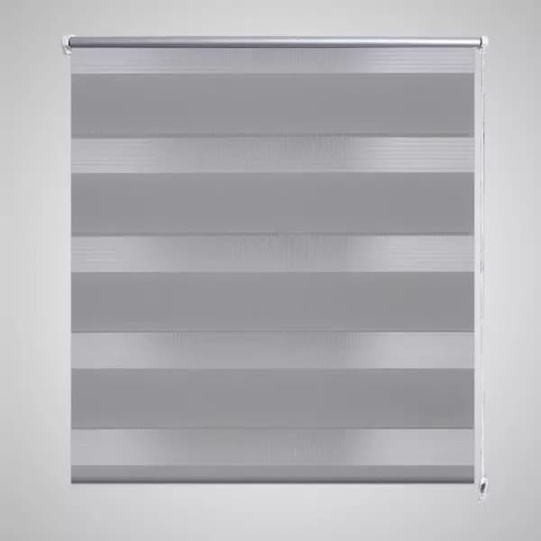 vidaXL Rullegardiner sebramønstret 90x150 cm grå