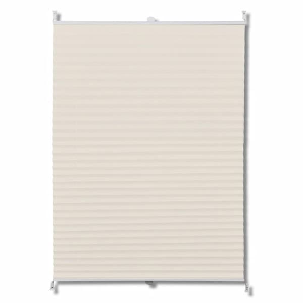 vidaXL Plisségardin 90x100 cm creme