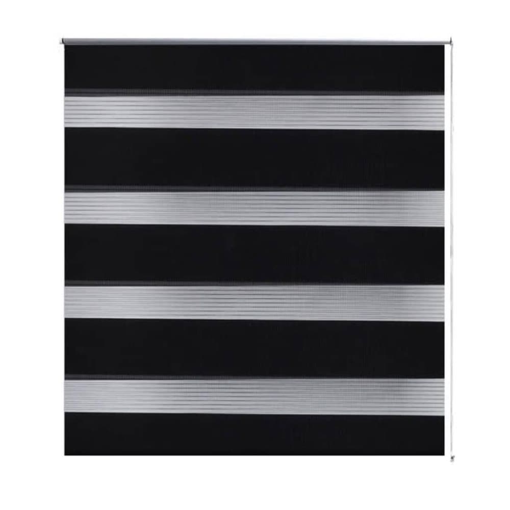 vidaXL Zebra rullakaihdin 70 x 120 cm musta