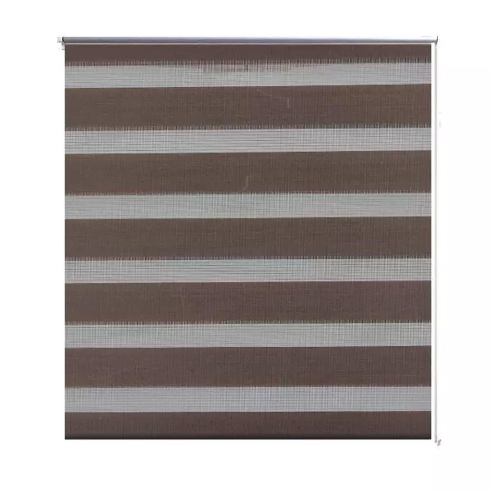 vidaXL Zebra rullakaihdin 70 x 120 cm kahvinruskea