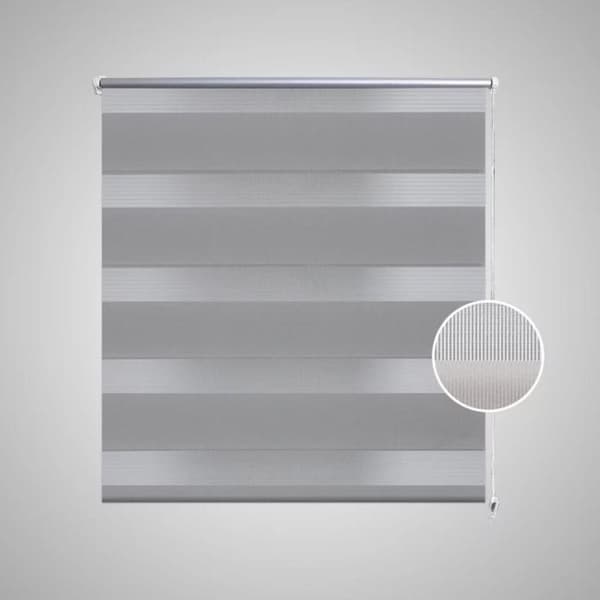 vidaXL Rullegardin i zebradesign 90 x 150 cm grå