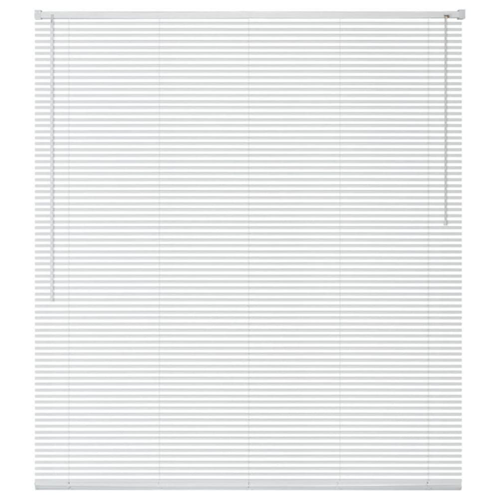 vidaXL Persienner aluminium 120x220 cm vit