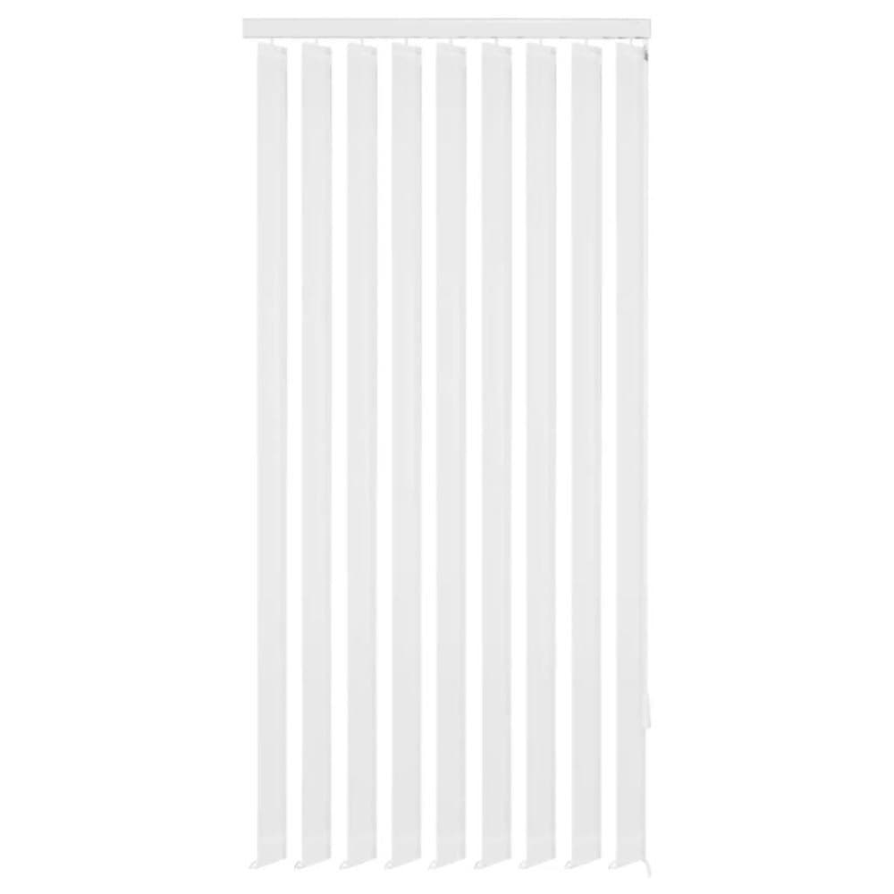 vidaXL Pystykaihtimet Valkoinen Kangas 150x250 cm