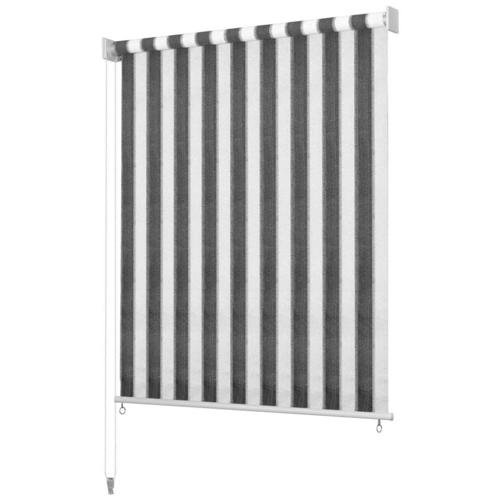 vidaXL Rullaverho ulkotiloihin 240x140 cm Antrasiitti ja valkoinen