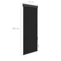 Pikkukuva 8 / 8: vidaXL Ulkorullaverho 60x250 cm antrasiitti