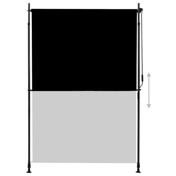 vidaXL Ulkorullaverho 150x270 cm antrasiitti
