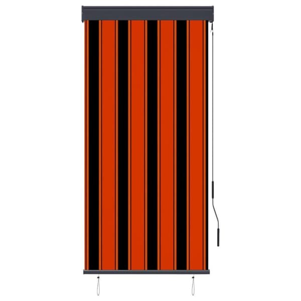 vidaXL udendørs rullegardin 80x250 cm orange og brun