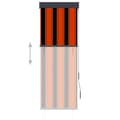 Miniatyrbild 3 av 8: vidaXL Rullgardin utomhus 60x250 cm orange och brun