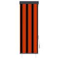 Miniatyrbild 2 av 8: vidaXL Rullgardin utomhus 60x250 cm orange och brun