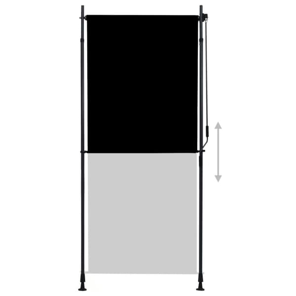 vidaXL Utendørs rullegardin 100x270 cm antrasitt