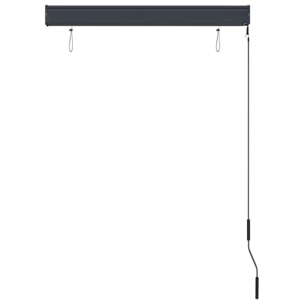 vidaXL Rullgardin utomhus 100x250 cm blå och vit