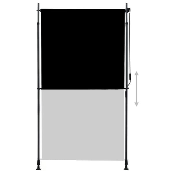 vidaXL Ulkorullaverho 120x270 cm antrasiitti