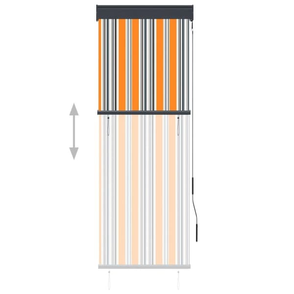 vidaXL udendørs rullegardin 60x250 cm gul og blå
