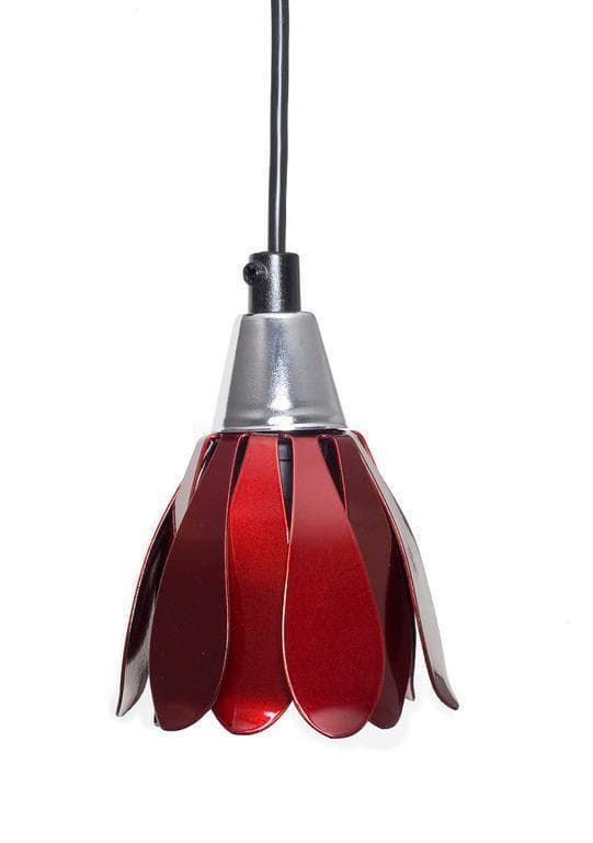 Fönsterlampa Tulpan Chiliröd. Eklunds Metall