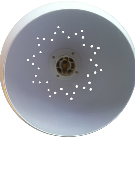 Fönsterlampa Klotet Vit  "Stjärna".  Eklunds Metall