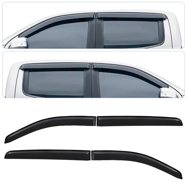 Ford Ranger Vinduesvisir, UV- og ridsebestandige, Nem installation,2019-2022