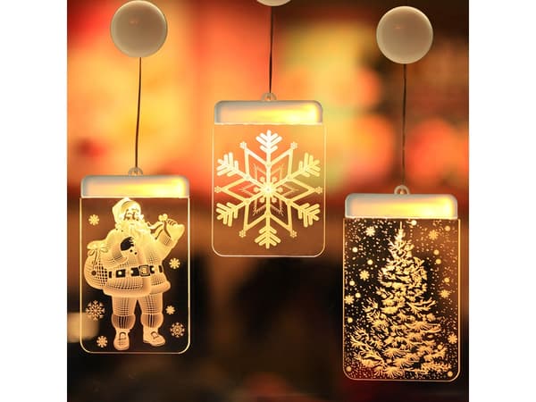 3D Jultomte - Fönsterdekoration
