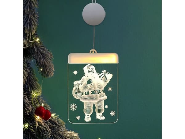 3D Jultomte - Fönsterdekoration
