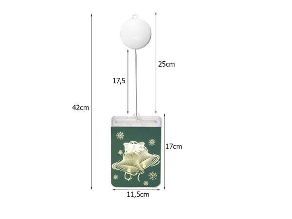 Jul LED-lampa Fönster