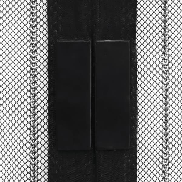 vidaXL Insekt dørforheng 210 x 100 cm 2 stk magnet svart