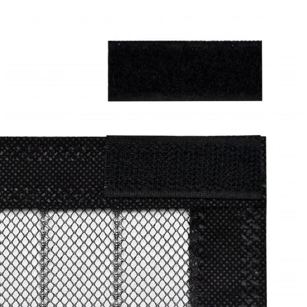 vidaXL Insekt dørforheng 210 x 100 cm 2 stk magnet svart