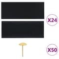 Miniatyrbilde 7 av 8: vidaXL Insekt dørforheng 210 x 100 cm 2 stk magnet svart
