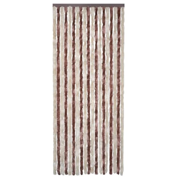 vidaXL Insektgardin beige og lysebrun 90x220 cm chenille