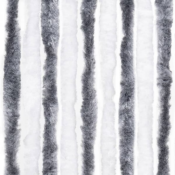 vidaXL Hyönteisverho harmaa ja valkoinen 100x220 cm Chenille