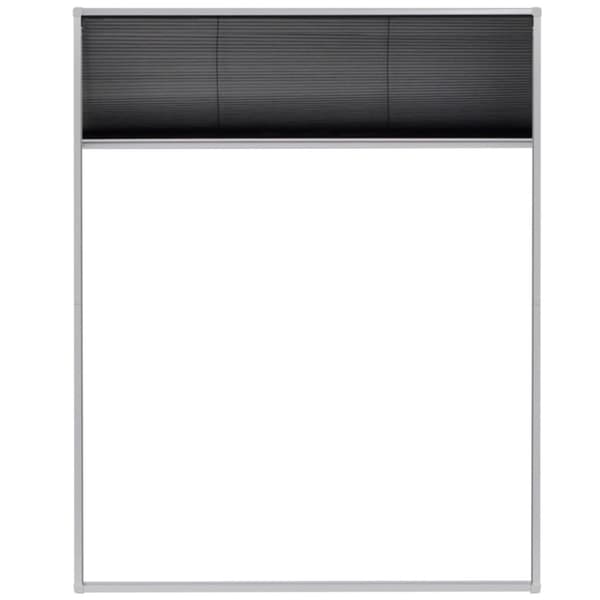 vidaXL Laskostettu hyönteisverkko ikkunaan 80x100 cm Alumiini