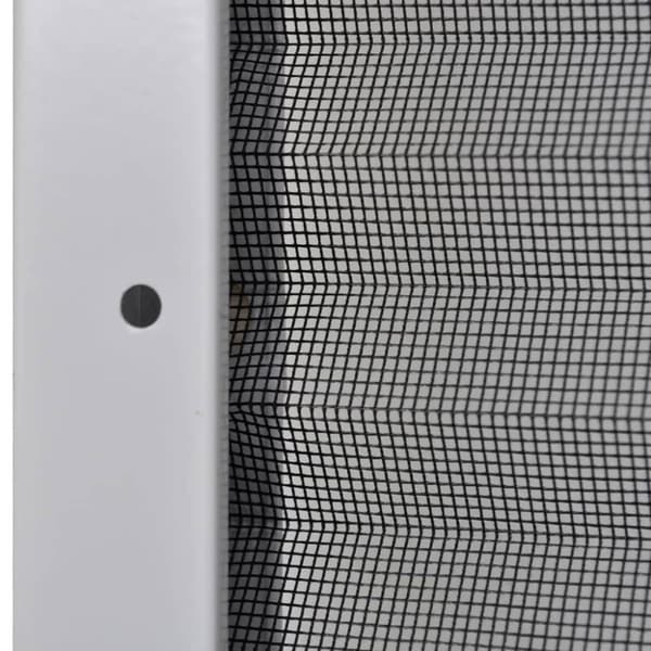 vidaXL Plisserat insektsnät med jalusi för fönster 80x120 cm aluminium