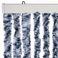 Pikkukuva 5 / 8: vidaXL Hyönteisverho sininen, valkoinen ja hopea 100x220 cm Chenille