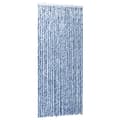 Pikkukuva 1 / 8: vidaXL Hyönteisverho sininen, valkoinen ja hopea 100x220 cm Chenille