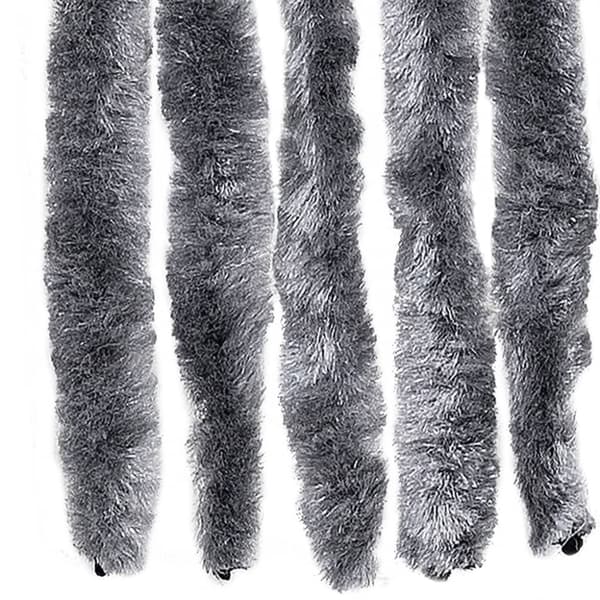 vidaXL Insektsdraperi silver 100x220 cm chenille