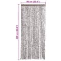 Miniatyrbilde 8 av 8: vidaXL Insektgardin 90x220 cm brun og beige