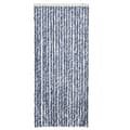 Miniatyrbild 2 av 7: vidaXL Insektsdraperi blå, vit och silver 90x220 cm chenille