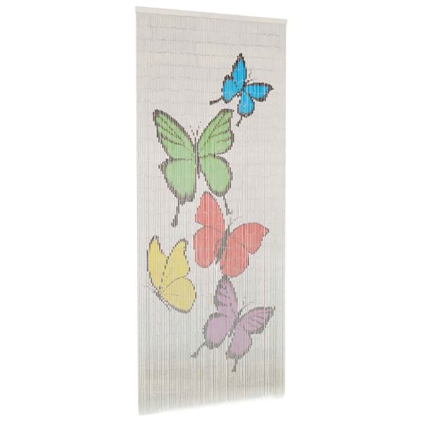 vidaXL Dörrdraperi i bambu 90x200 cm