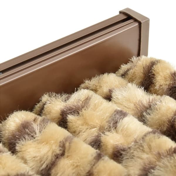 vidaXL Insektsdraperi beige och brun 56x185 cm chenille