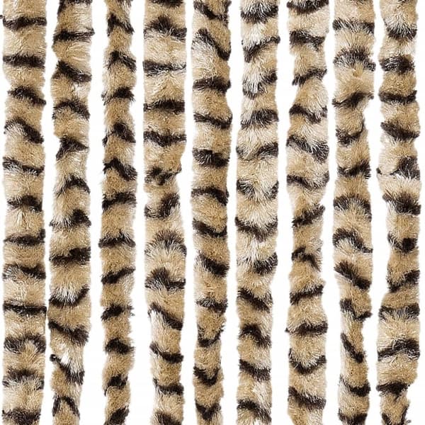 vidaXL Insektsdraperi beige och brun 56x185 cm chenille