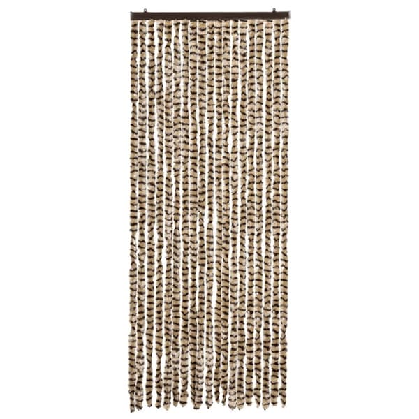vidaXL Insektsdraperi beige och brun 56x185 cm chenille
