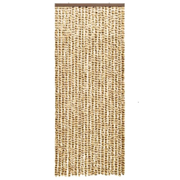 vidaXL Insektsdraperi beige och brun 56x185 cm chenille