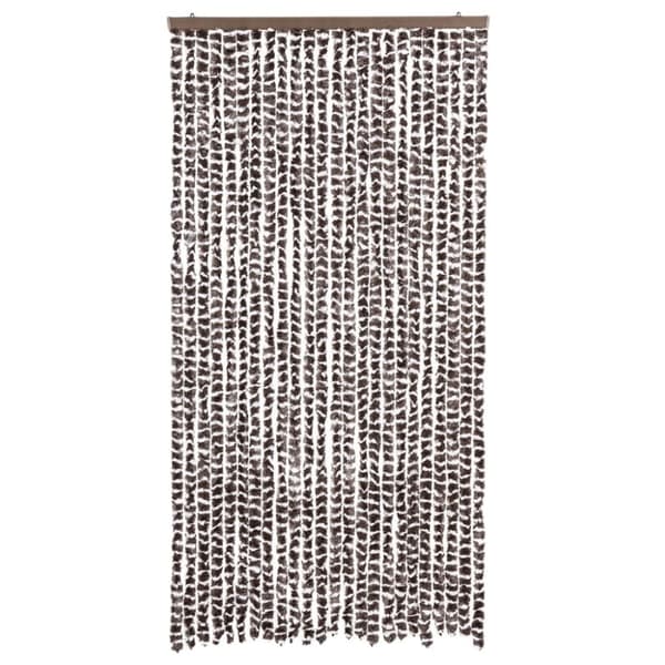 vidaXL Insektsdraperi brun och vit 100x220 cm chenille