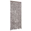 Miniatyrbilde 2 av 7: vidaXL Insektgardin brun og hvit 90x220 cm chenille