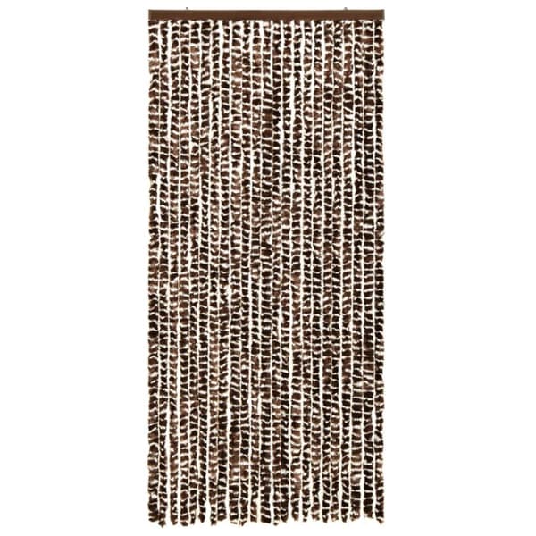 vidaXL Insektsdraperi brun och vit 90x220 cm chenille