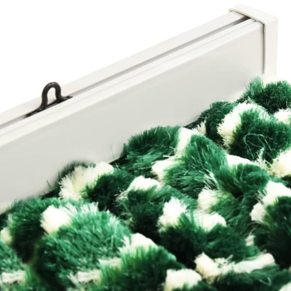 vidaXL insektgardin 90x220 cm chenille grøn og hvid
