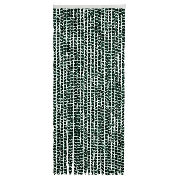 vidaXL insektgardin 90x220 cm chenille grøn og hvid