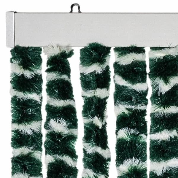vidaXL Insektsdraperi grön och vit 56x185 cm chenille