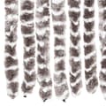 Miniatyrbilde 4 av 7: vidaXL Insektgardin gråbrun og hvit 100x220 cm chenille